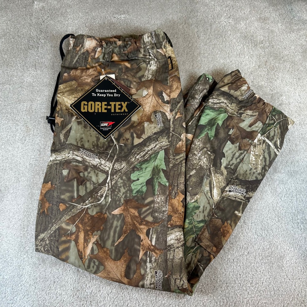 NWT Whitewater Outdoors Gore-Tex Pants Mens XXL Camo Advantage Timber Waterproof